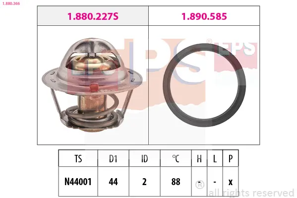 Termostat, chladivo EPS 1.880.366