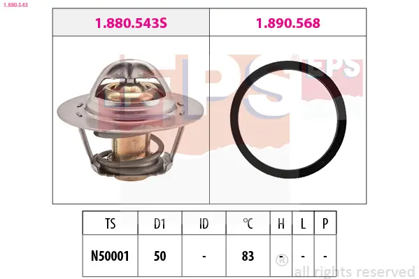 Termostat, chladivo EPS 1.880.543