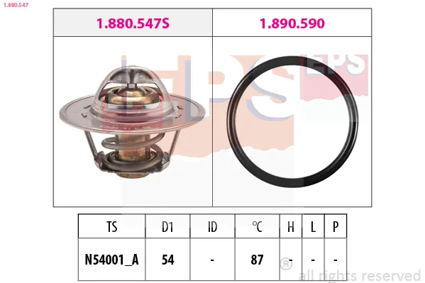Termostat, chladivo EPS 1.880.547