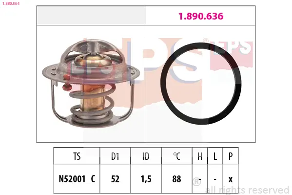 Termostat, chladivo EPS 1.880.554