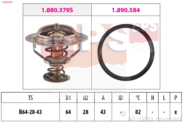 Termostat, chladivo EPS 1.880.649