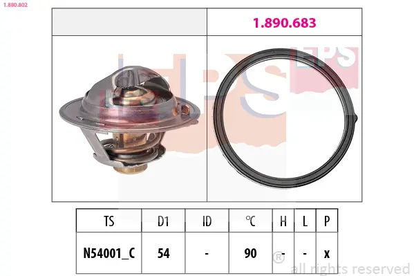 Termostat, chladivo EPS 1.880.802