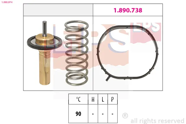 Termostat, chladivo EPS 1.880.974