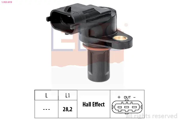Senzor, otáčky motoru EPS 1.953.619