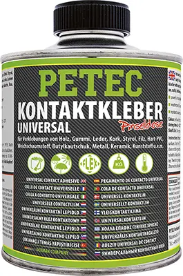 Kontaktní lepidlo univerzální na kovy, PVC a gumu, 350 ml - Petec
