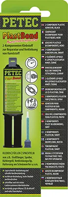 Lepidlo na plasty PlastBond, polyuretanové, černé, 24 ml - Petec
