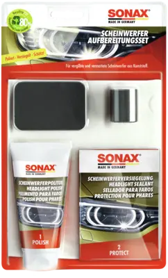 SONAX sada pro renovaci světlometů 04059410