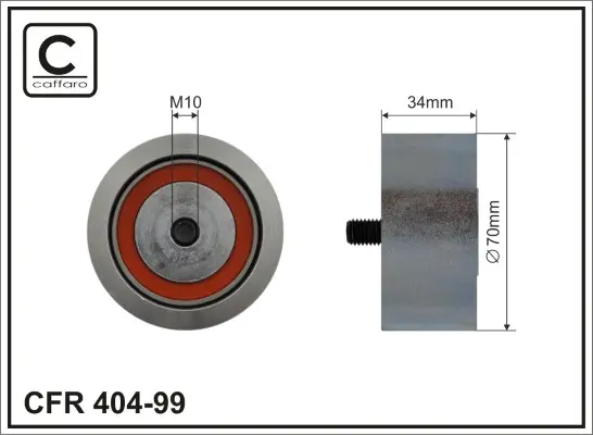 Vratná/vodicí kladka, ozubený řemen CAFFARO 404-99