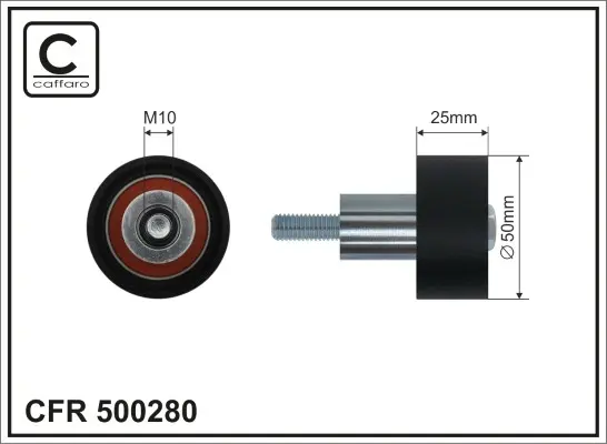 Vratná/vodicí kladka, ozubený řemen CAFFARO 500280