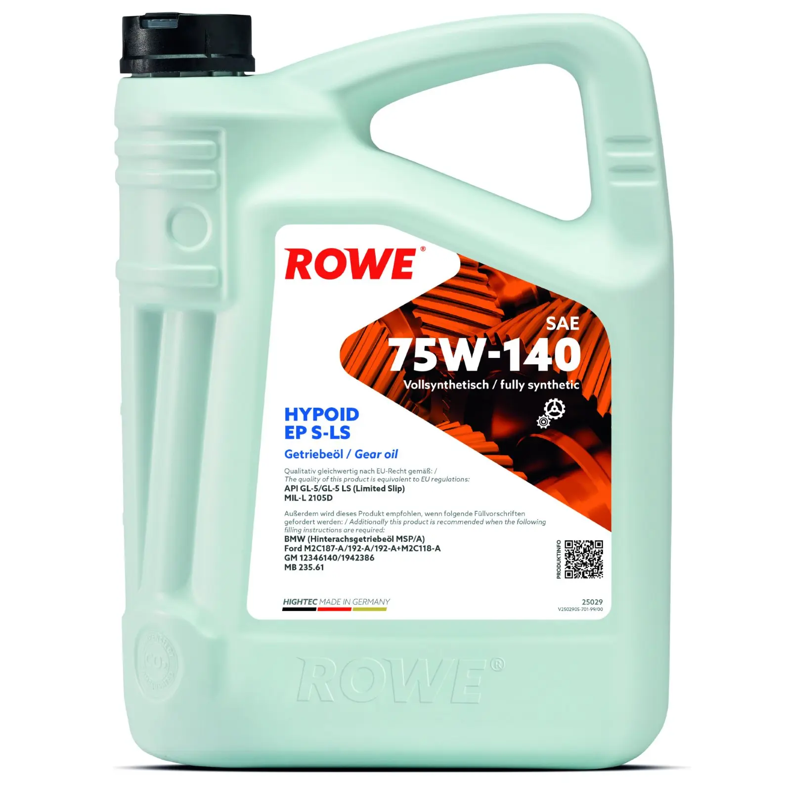 ROWE Rowe Hightec Hypoid EP 75W-140 S-LS 5L 25029-0050-99