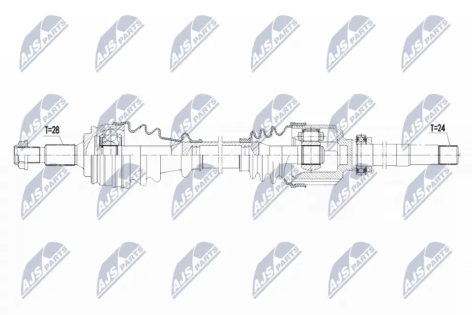 NTY Hnací hřídel NPW-PE-019