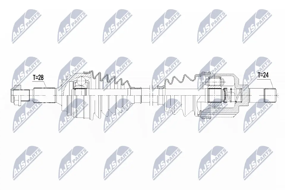 NTY Hnací hřídel NPW-PE-021
