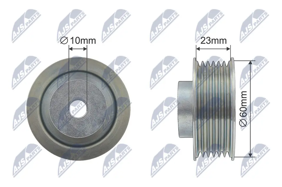 Vratná/vodicí kladka, klínový žebrový řemen