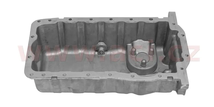 Olejová vana 1.6 74-75kW,2.0,1.9SDi,1.9TDi bez otvoru pro snímač oleje (hliník) (ne 2.0 85kW) (ŠKODA, VW) (včetně vypouštěcího šroubu)