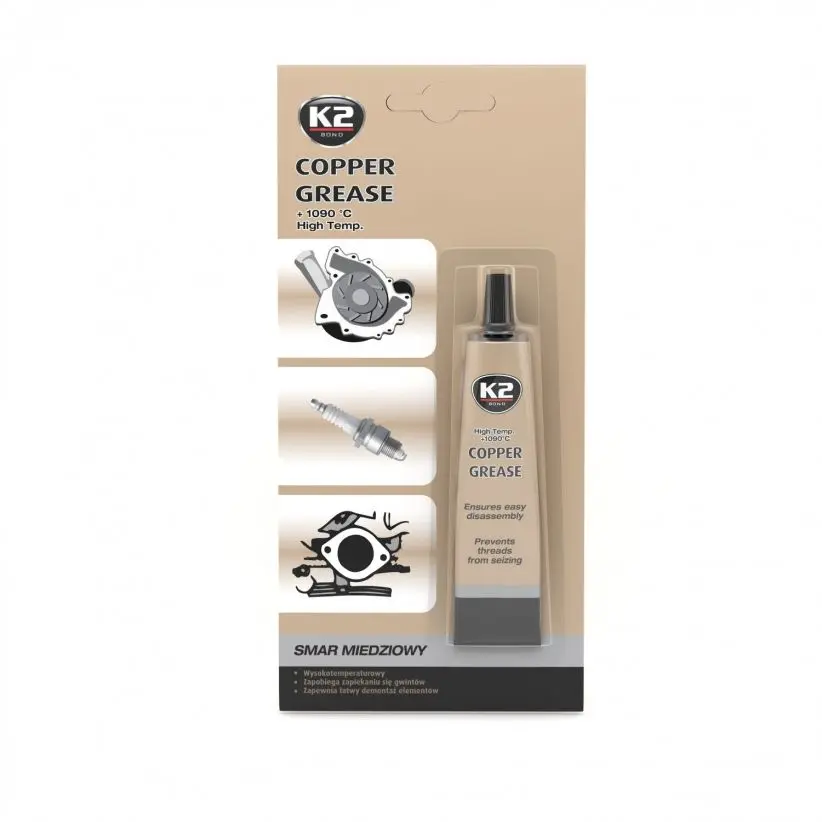K2 COPPER GREASE 20 ml - měděné mazivo pro tepelně namáhané spoje
