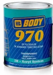 HB Body 970 2K 2:1 výplň transparentní 1 l