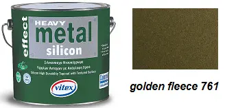 Vitex Heavy Metal Silicon Effect - strukturální kovářská barva 761 Golden Fleece 2,25L