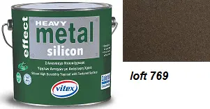 Vitex Heavy Metal Silicon Effect - strukturální kovářská barva 769 Loft 0,75L