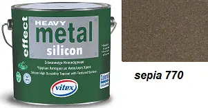 Vitex Heavy Metal Silicon Effect - strukturální kovářská barva 770 Sepia 2,25L