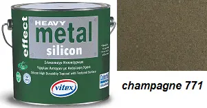 Vitex Heavy Metal Silicon Effect - strukturální kovářská barva 771 Champagne 0,75L