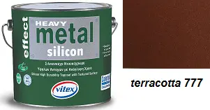 Vitex Heavy Metal Silicon Effect - Structural Forge Paint 777 Terracotta 2,25L