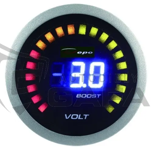 Přídavný budík DEPO 2v1 52mm Turbo/Volt