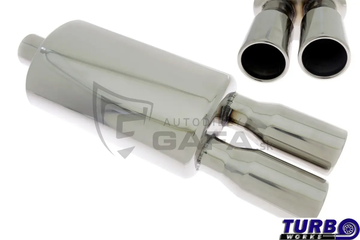 Nerezový koncový tlumič výfuku 63mm - TWTL012