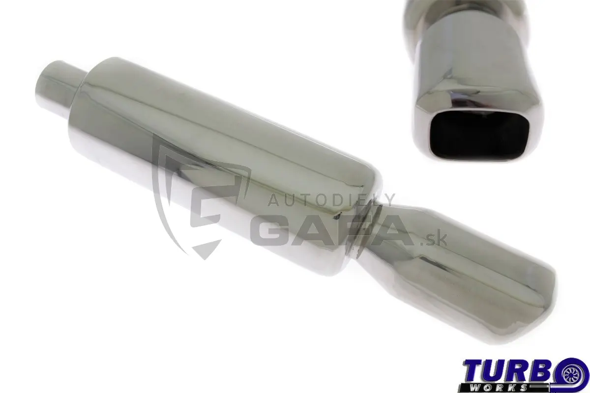 Nerezový koncový tlumič výfuku 57mm - TWTL022