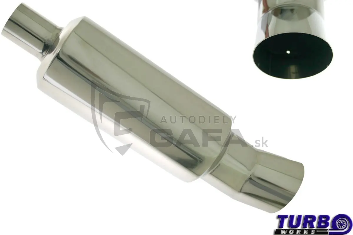 Nerezový koncový tlumič výfuku 63mm - TWTL040