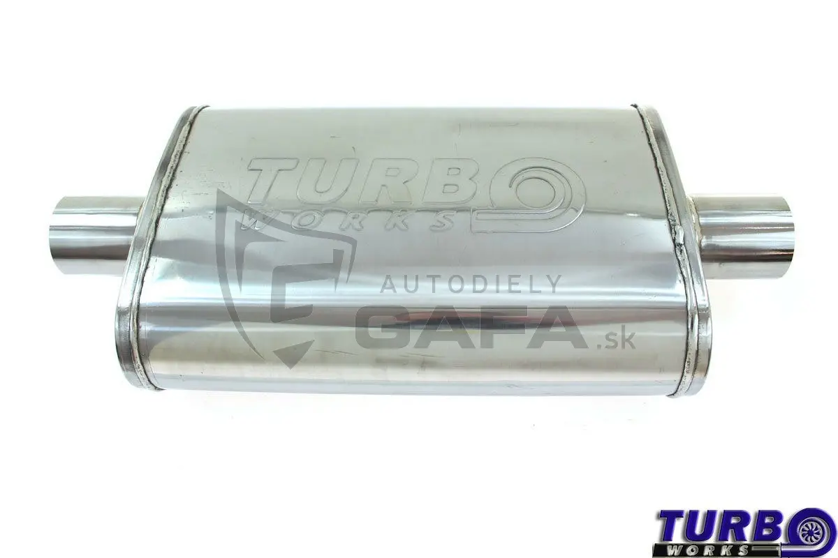 Nerezový středový tlumič výfuku 57/57mm - TWTL113