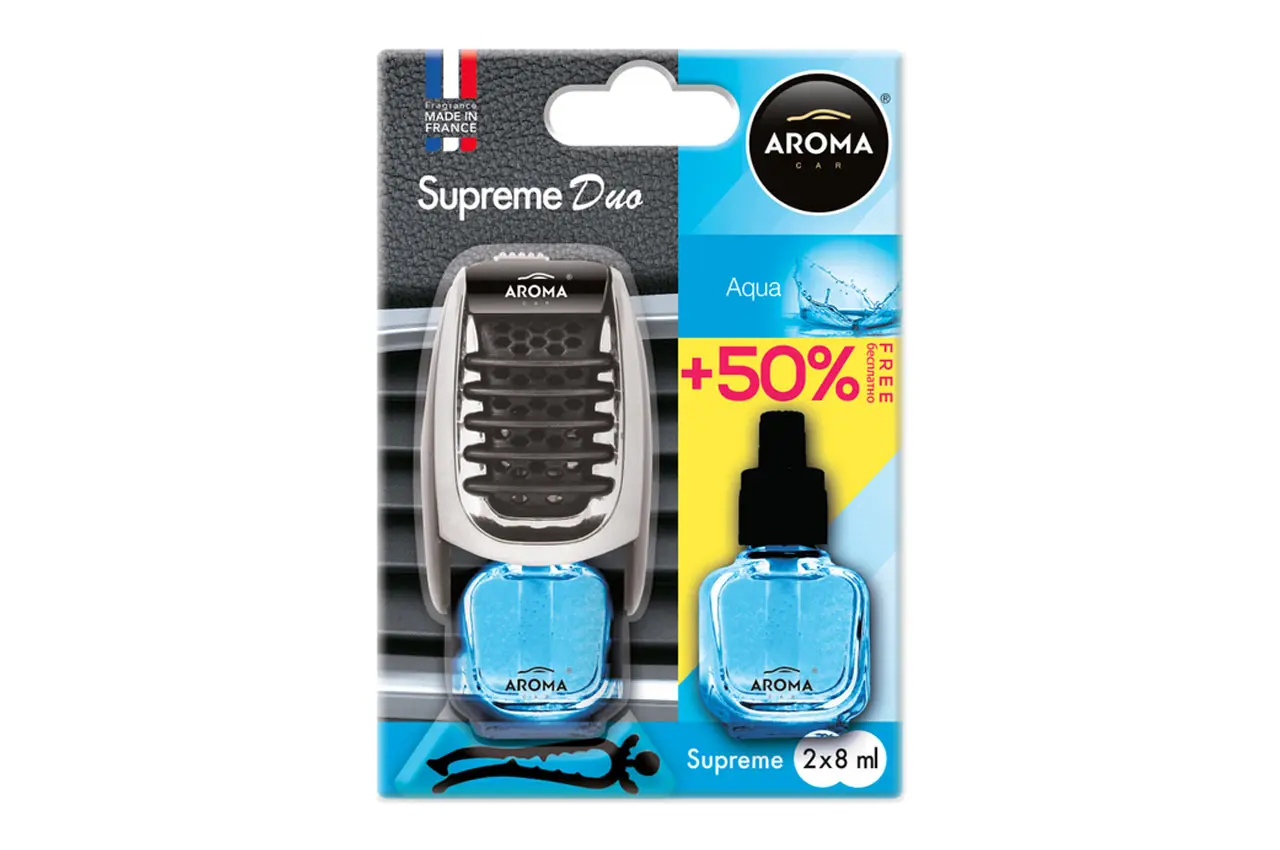 Osvěžovač vzduchu AROMA CAR SUPREME DUO AQUA