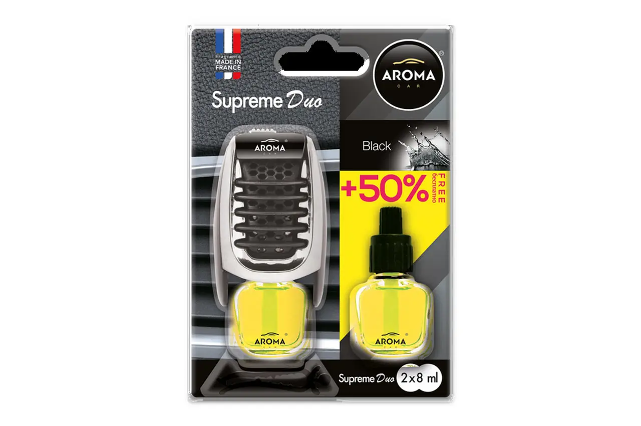 Osvěžovač vzduchu AROMA CAR SUPREME DUO BLACK