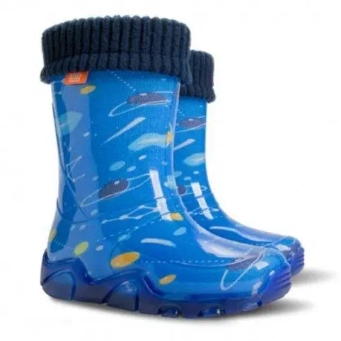 Dětské holínky STORMER LUX PRINT T, modré vel. L 20/21
