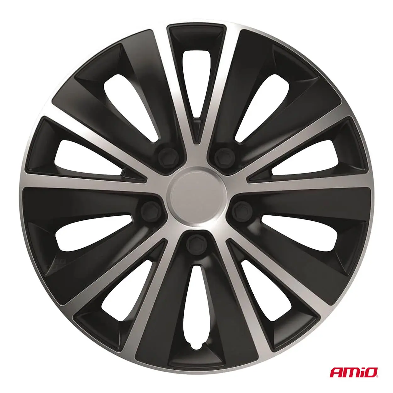 Puklice Rapide 16” černo - stříbrná sada 4ks COLOR BOX