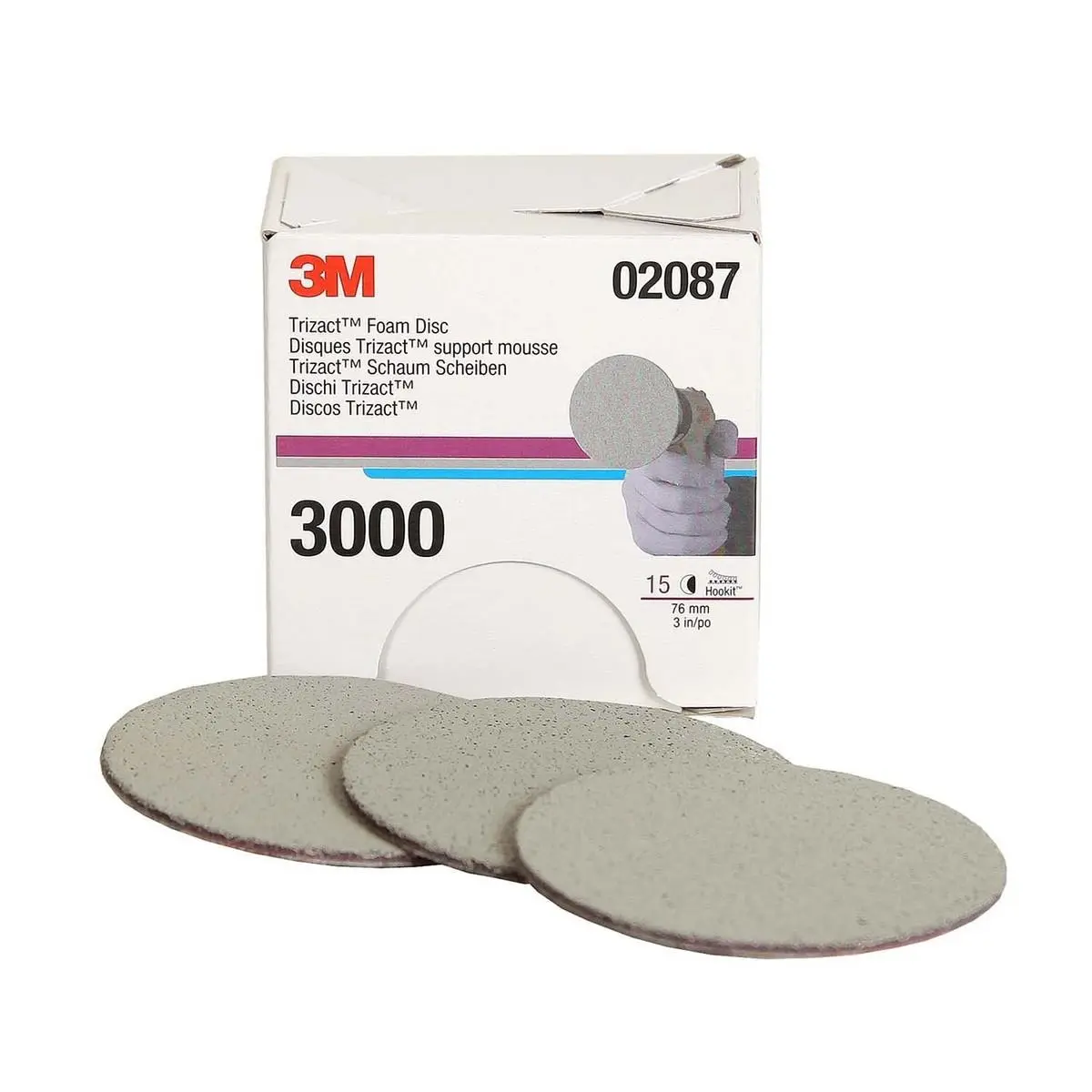 Brusný penový kotúč 3M Trizact P3000 Ø75 mm 02087