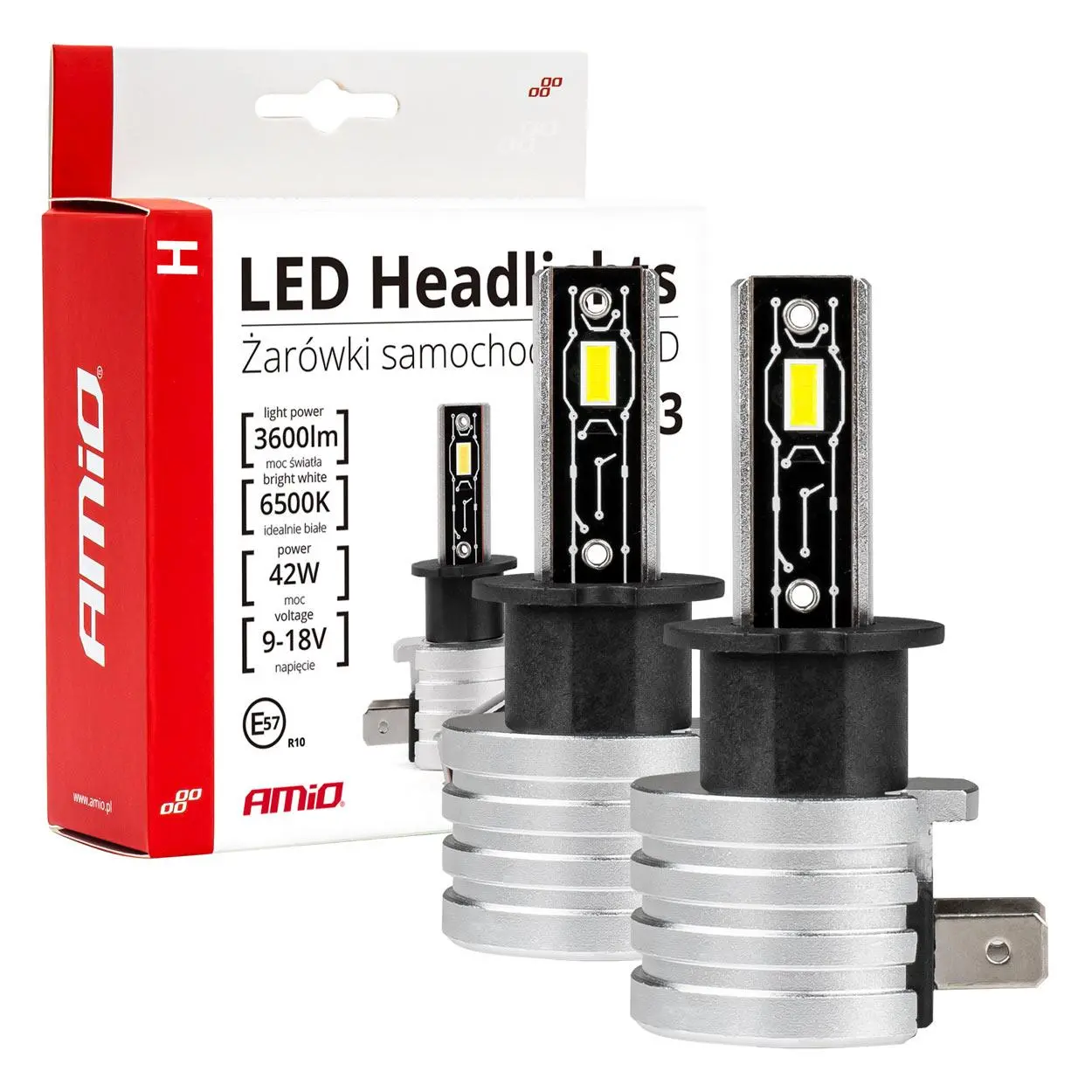 LED žárovky hlavního svícení H3 H-mini Series AMiO