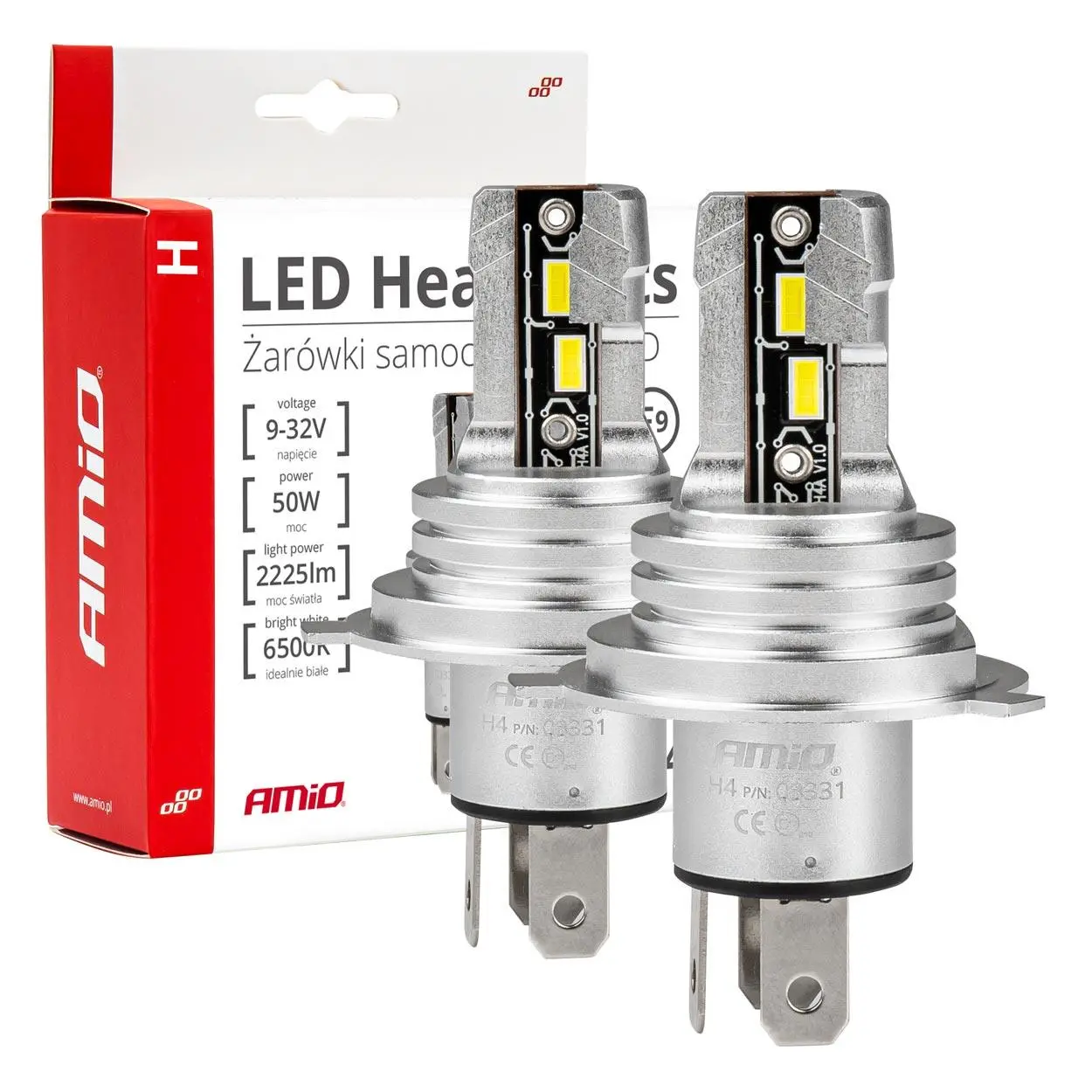 LED žárovky hlavního svícení H4/H19 H-mini Series AMiO