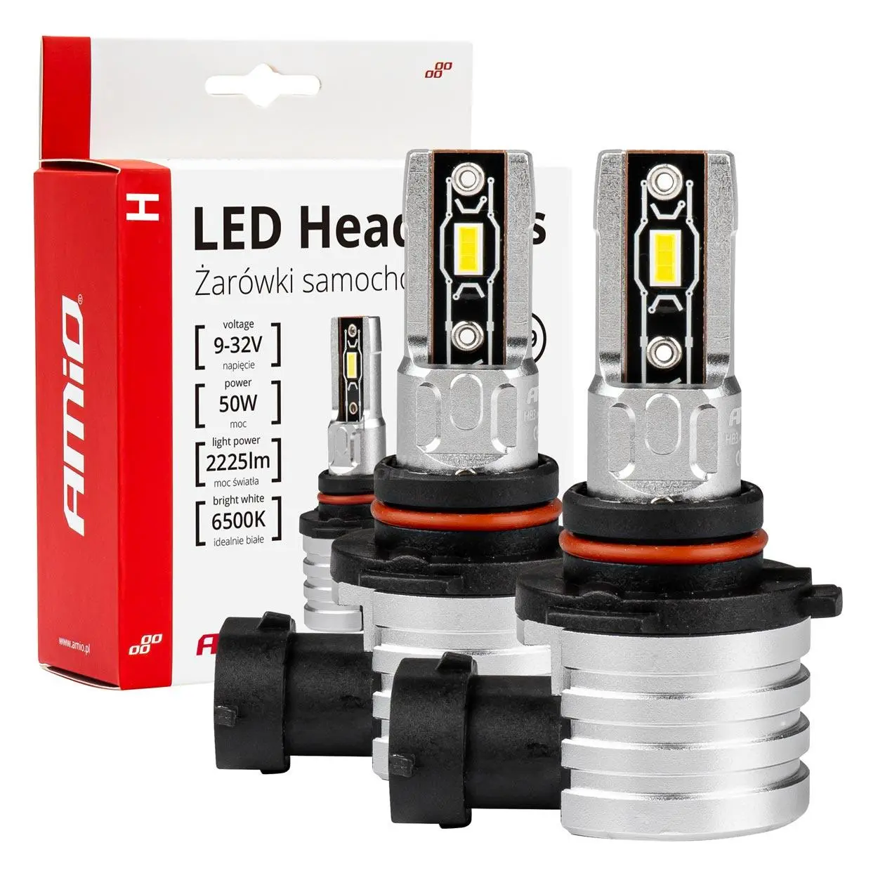 LED žárovky hlavního svícení HB3 9005/HIR1 9011/H10 H-mini Series AMiO
