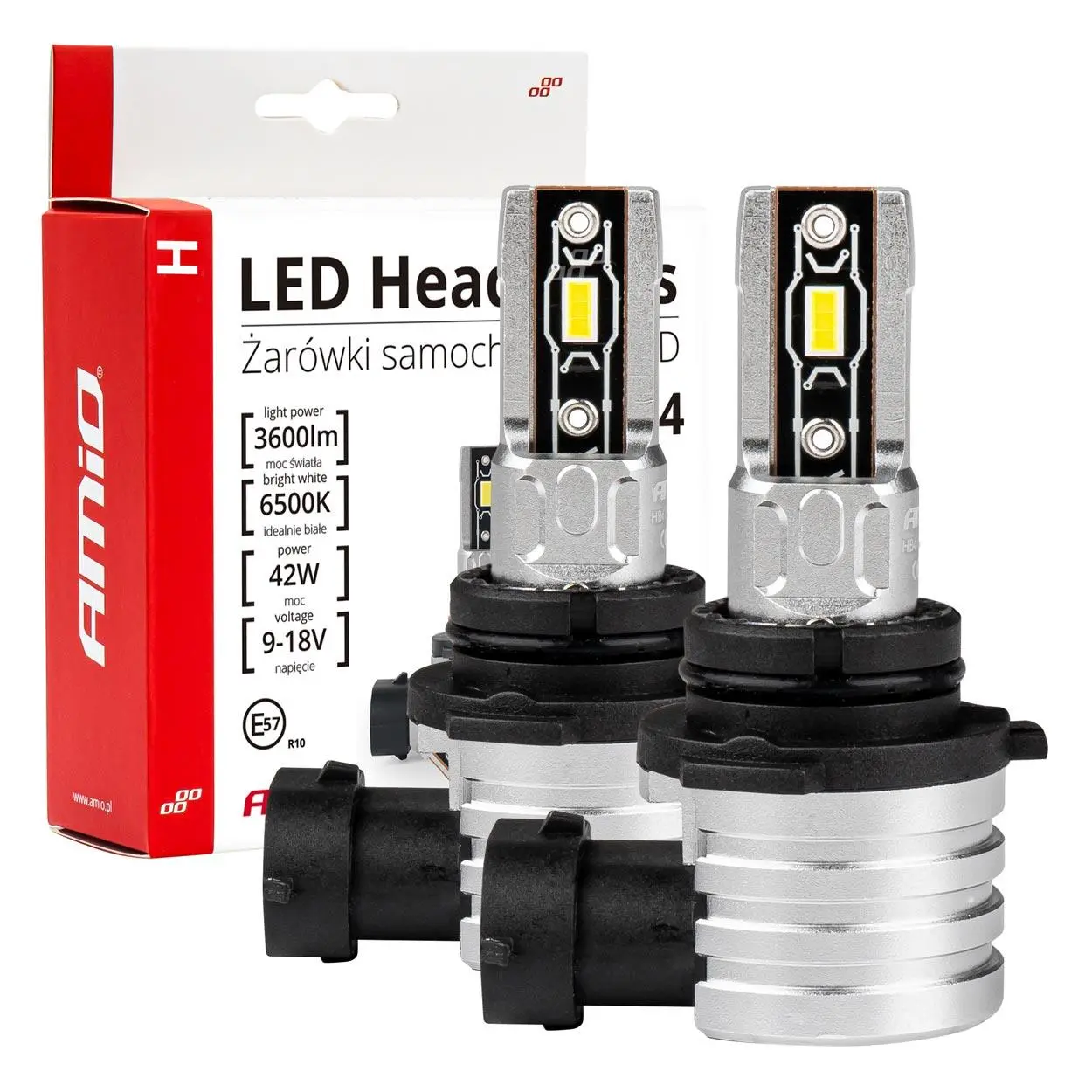 LED žárovky hlavního svícení HB4 9006 H-mini Series AMiO