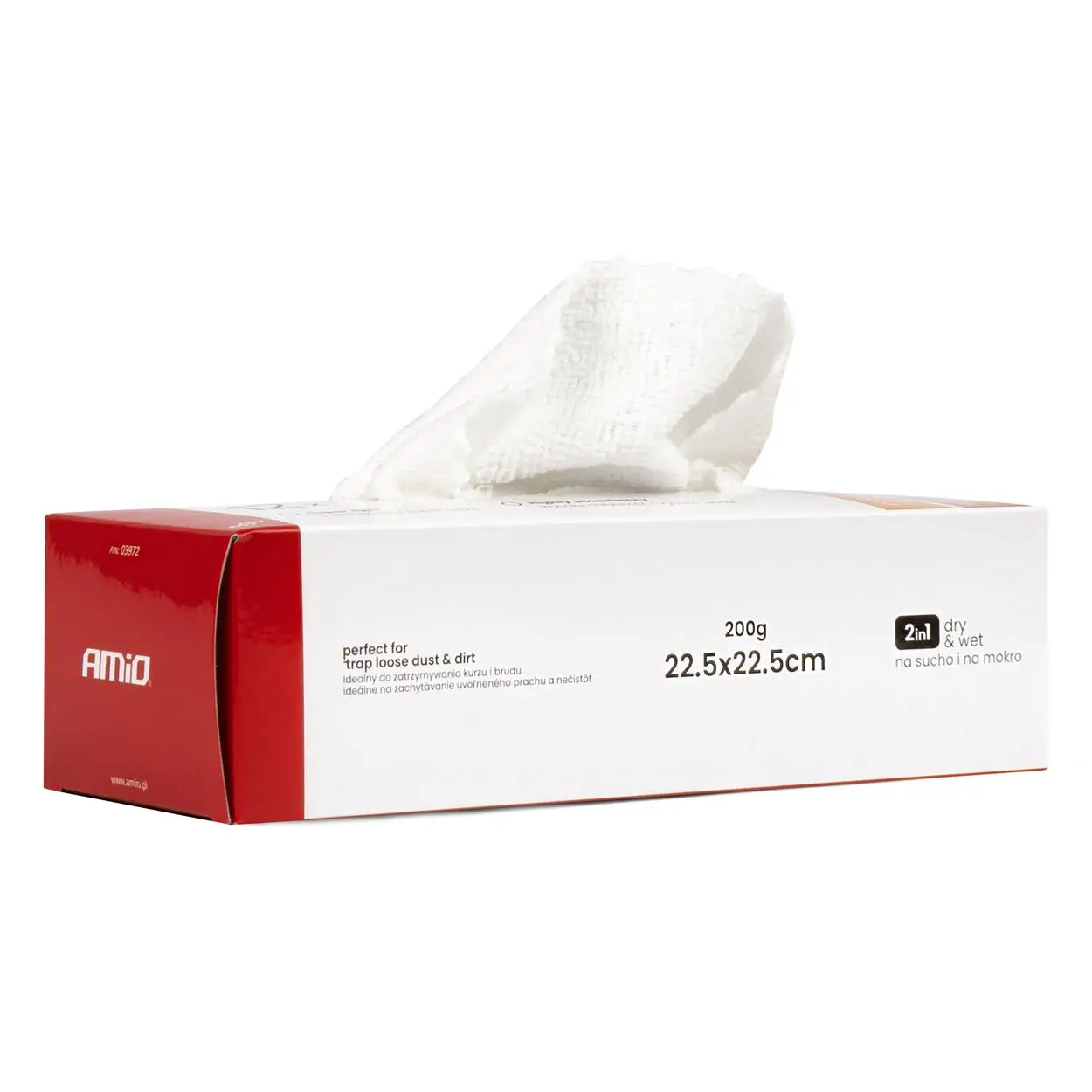 Balení utěrek z mikrovlákna 22.5x22.5cm 200g AMIO-03972
