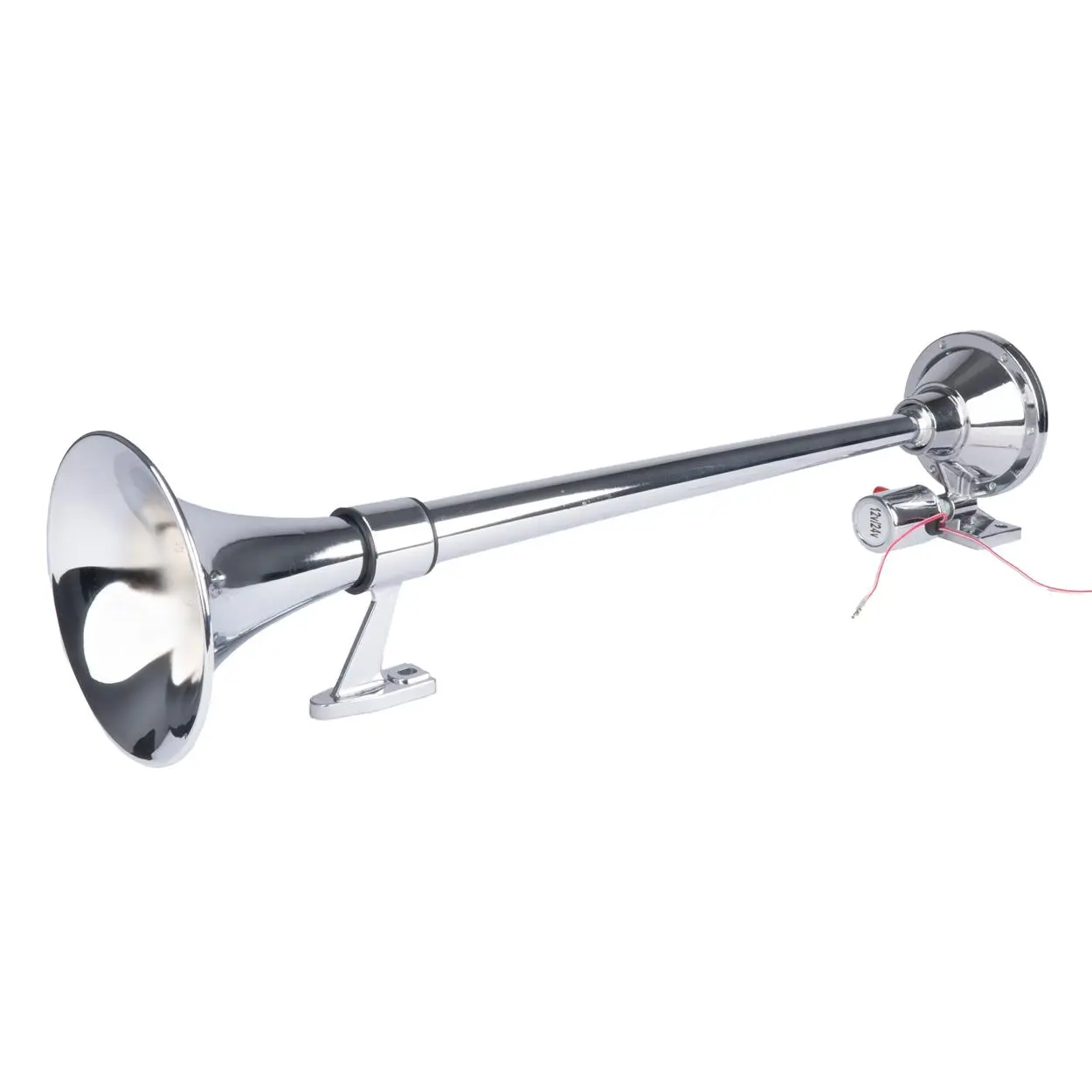 Zvuková signalizace klaksonu chrom 640 mm 12V 24V AMIO-04076
