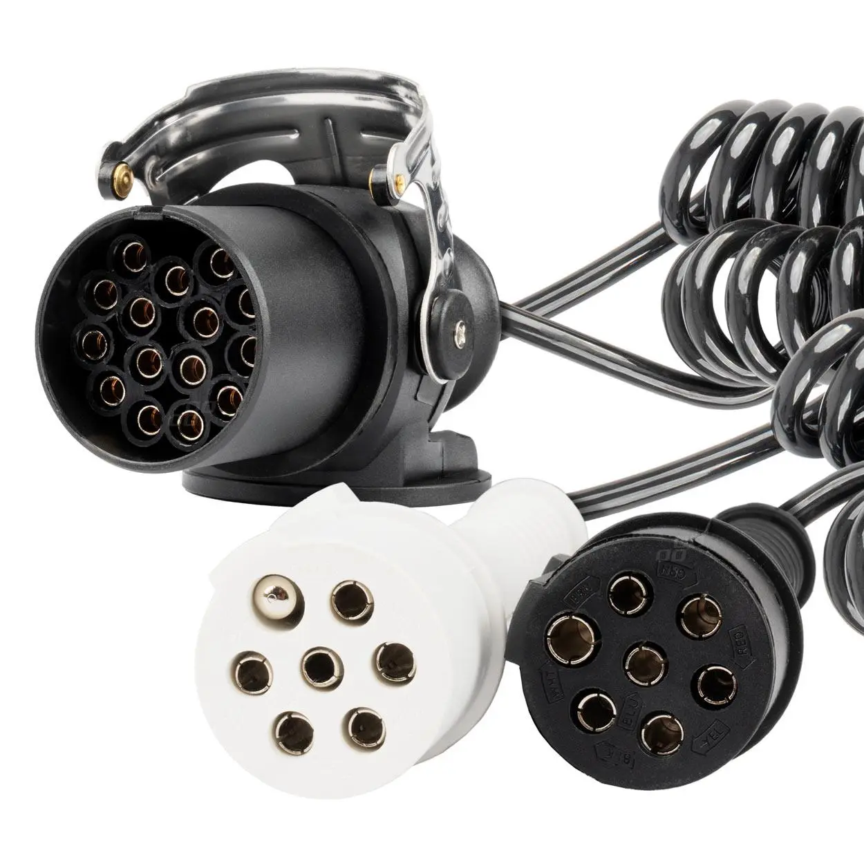 Špirálový kábel TIR 2x 7 PIN 15 PIN typ N/S 5m 24V AMiO-04381