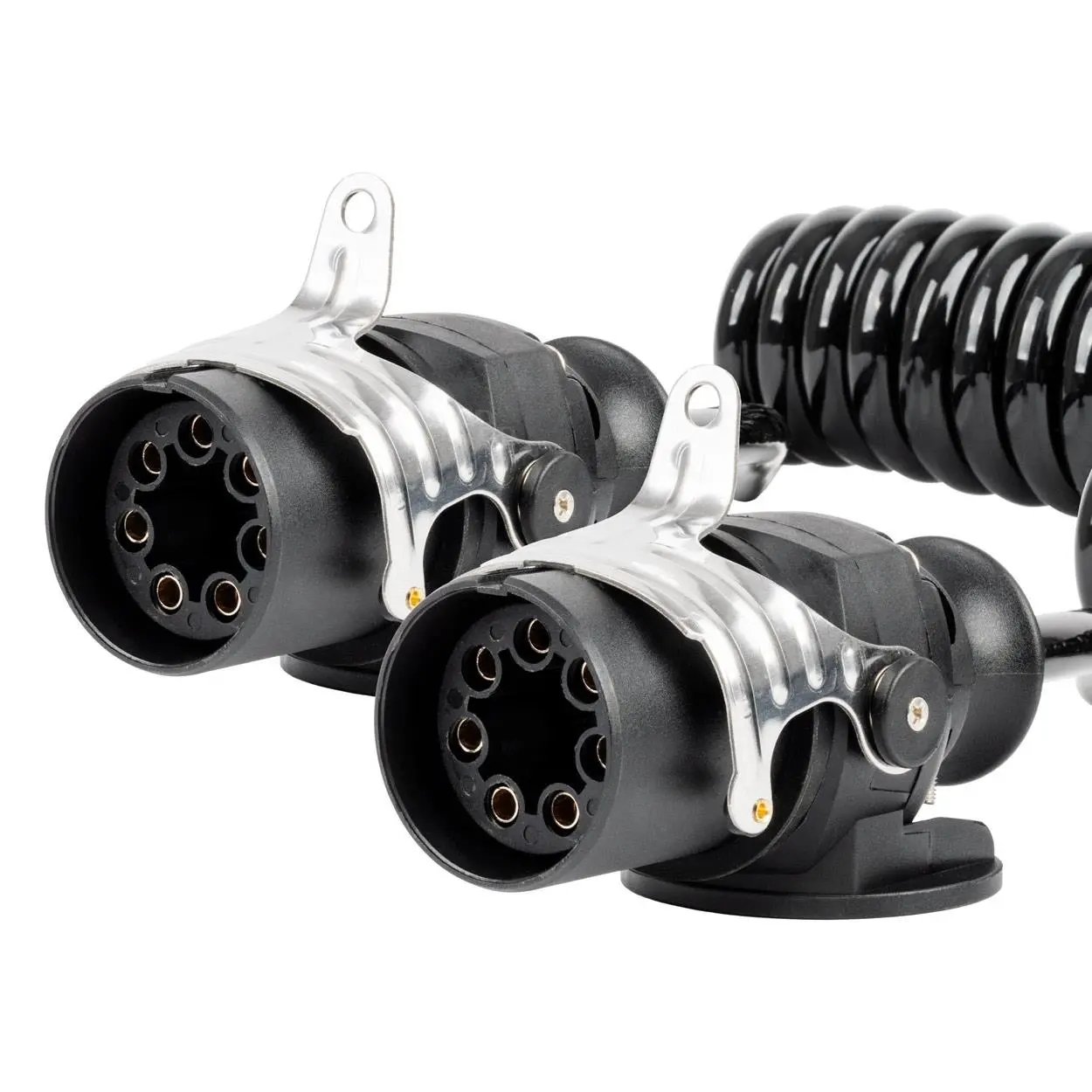 Špirálový kábel TIR 2x 7 PIN typ EBS 5m 24V AMIO-04383