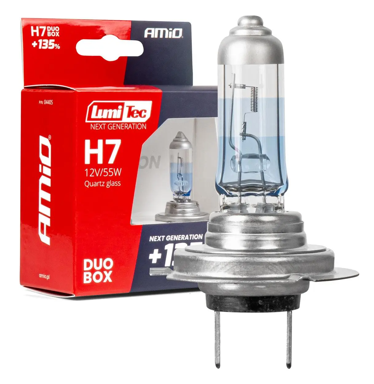 Halogenové žárovky H7 12V 55W LumiTec NEXT GENERATION +135% DUO AMiO-04405