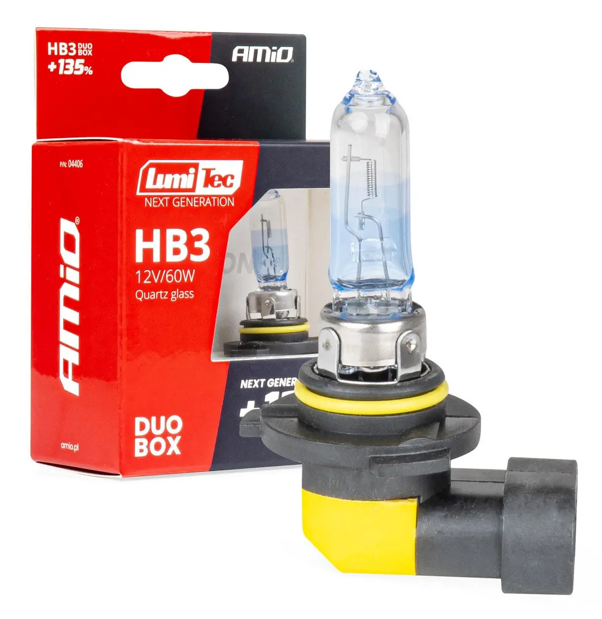 Halogenové žárovky HB3 12V 60W LumiTec NEXT GENERATION +135% DUO AMiO-04406