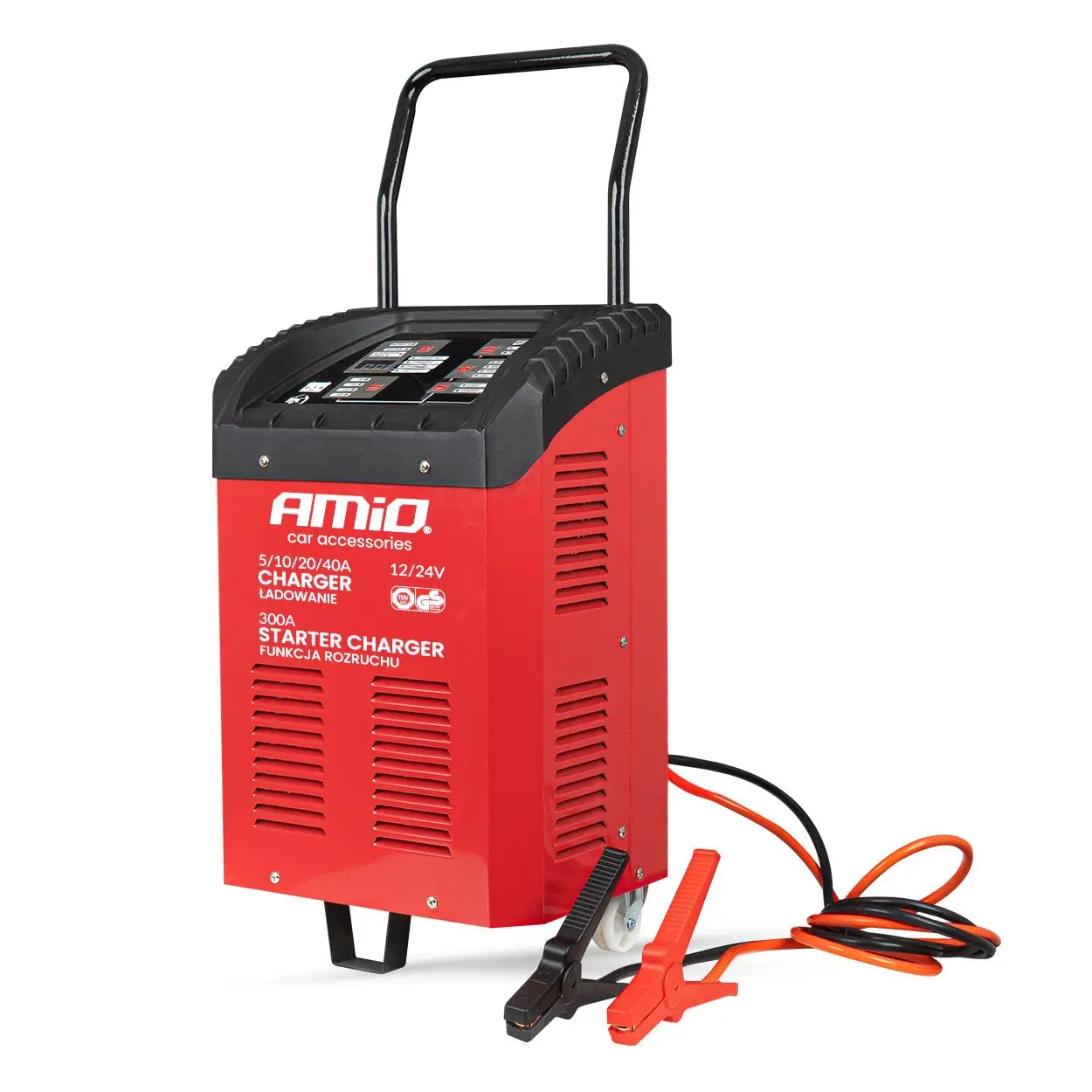 Autonabíječka s funkcí startování Max. 40A 12/24V Startování 300A AMiO-04500