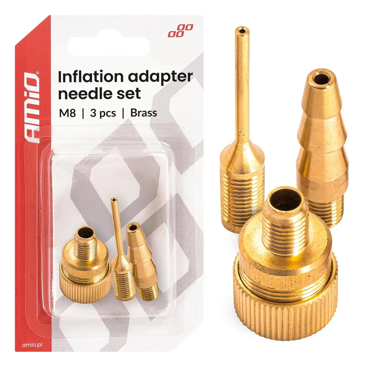 Sada adaptérů pro nafukování M8 AMiO-04502