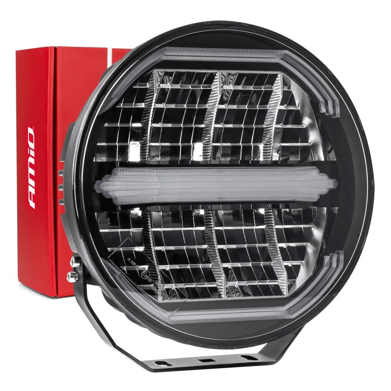 LED dálkový reflektor s pozičním světlem 112W 12V/24V AMIO-04534