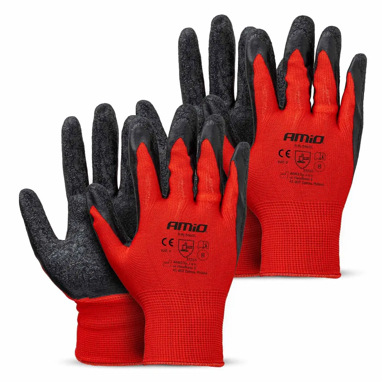 Ochranné rukavice polyesterové, velikost 8 (2 páry), třída 2121X – AMiO-04635