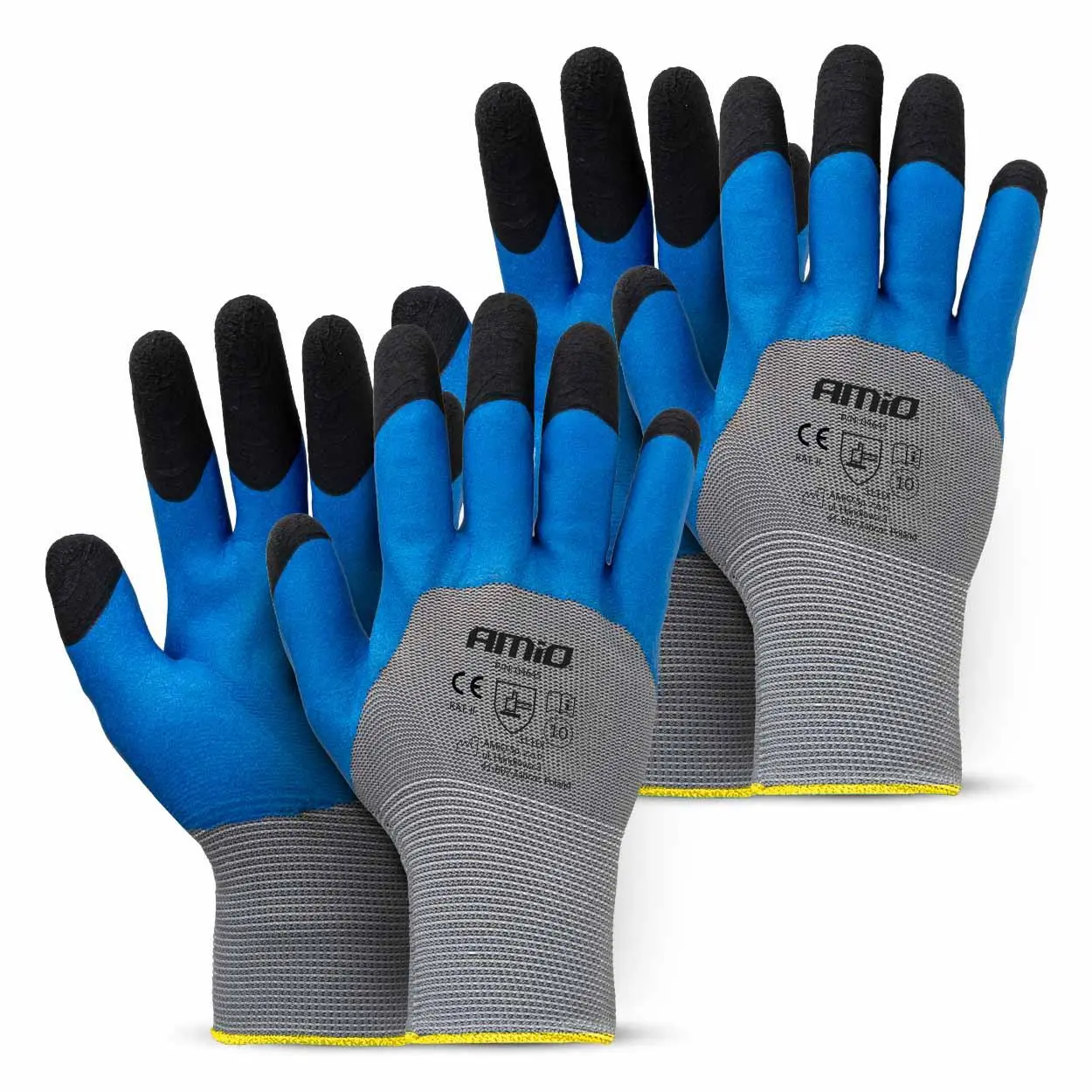 Ochranné rukavice polyesterové, velikost 10 (2 páry), třída 3131X – AMiO-04645